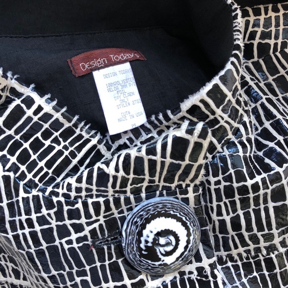 NWT Animal Print Faux Suede Jacket Coat - Picture 10 of 11